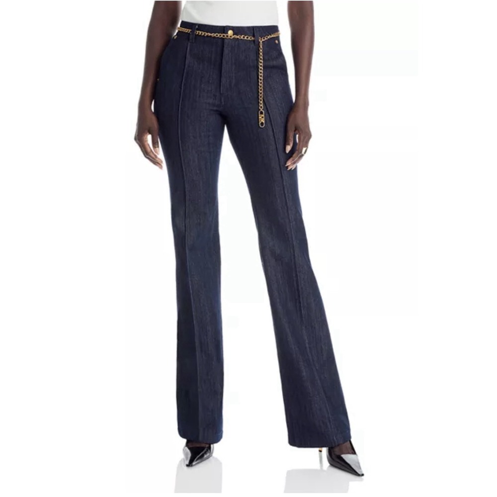 Vintage Michael Kors KORS Dark Wash Flare Leg Jeans Y2K Low Rise Denim Size 0